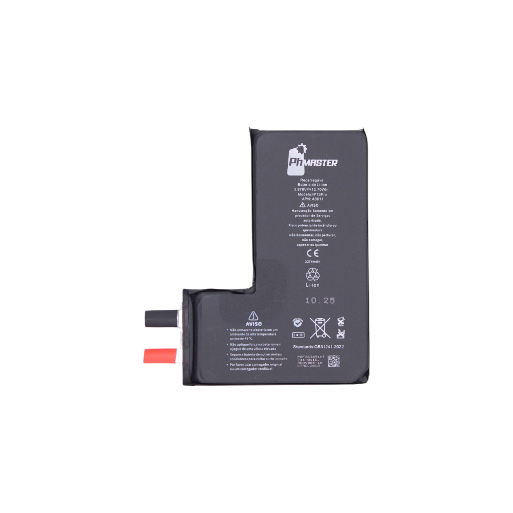 Bateria iPhone 15 Pro Sem Flex