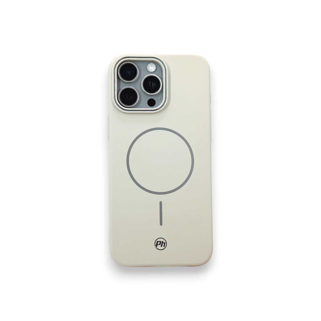 Case PH 16 Pro Max silicone macio cinza gelo