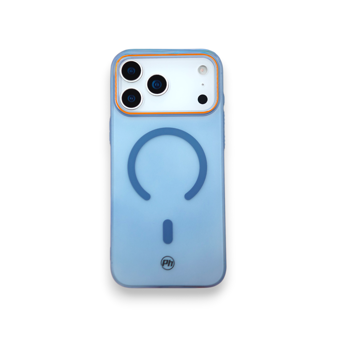 Case PH 17 Pro transparente fosco azul