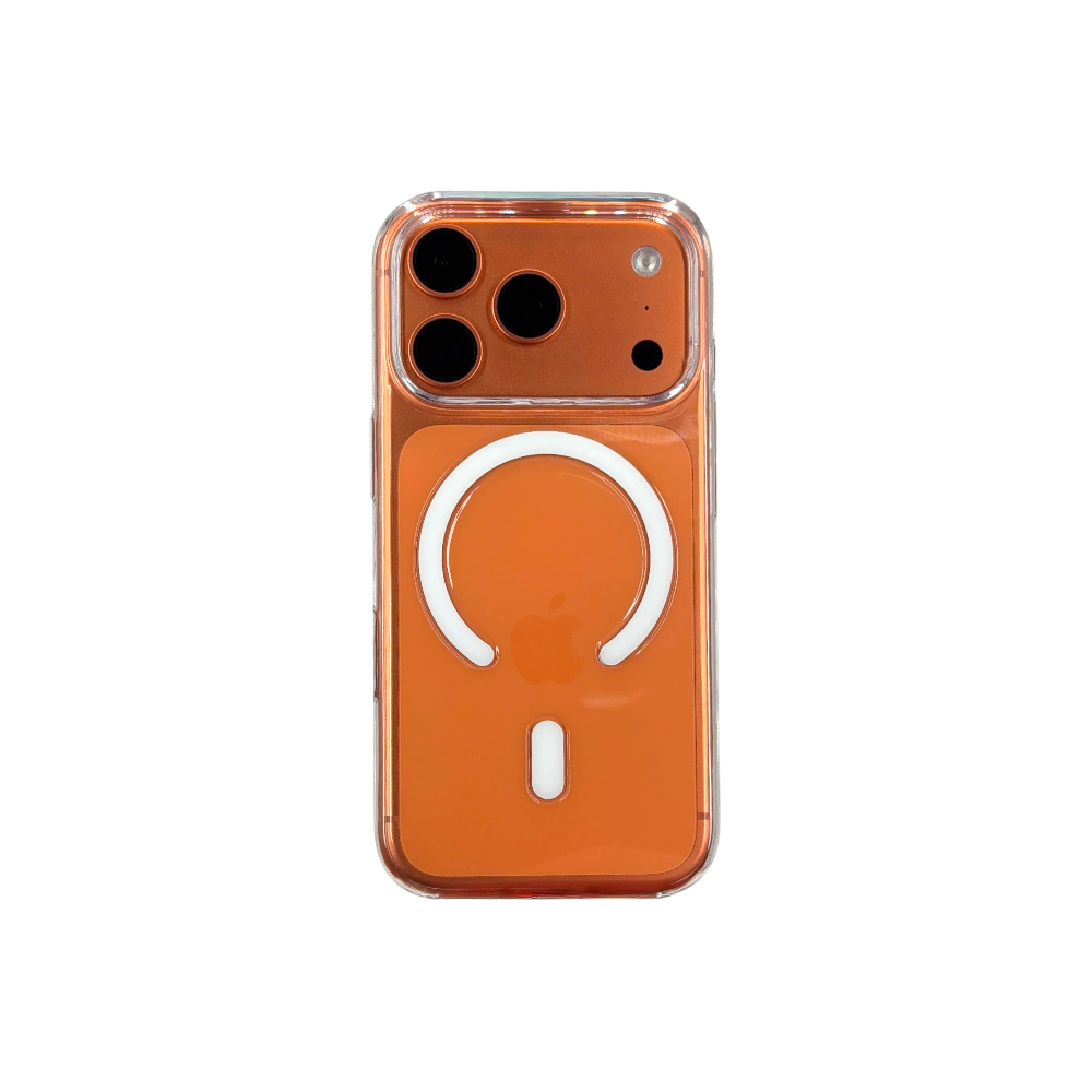 Case PH 17 Pro Max magnética branca transparente PH C003