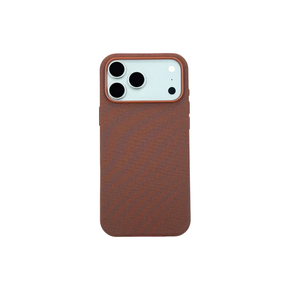 Case PH 17 Pro Max Woven magnética marron  PH L163