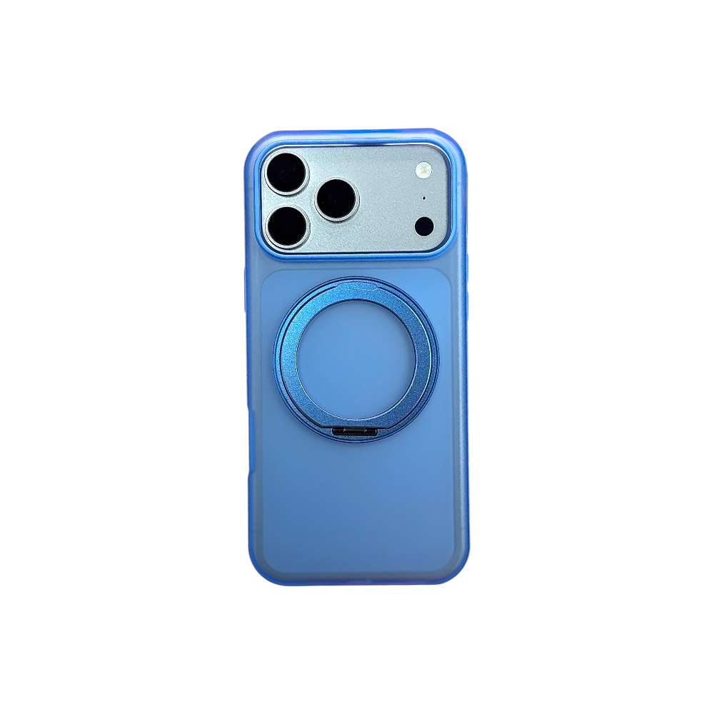 Case PH 17 Pro Max fosca anel magnético Giratório Fine azul PH-p001
